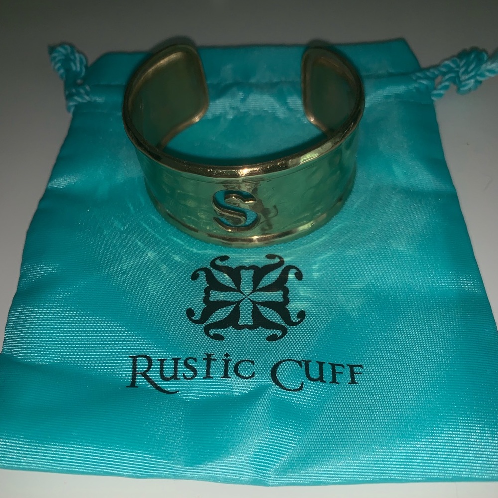Gold Rustic Cuff Bracelet